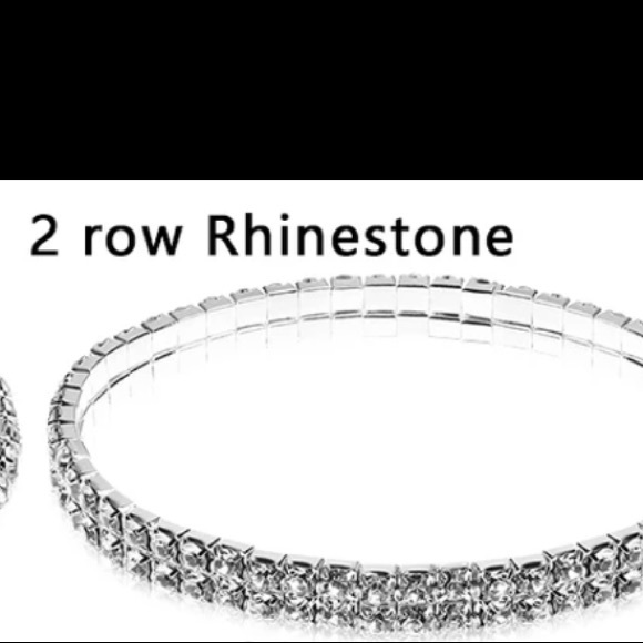 Rhinestone anklet sexy silver diamond sparkly shiny ankle bracelet y2k stunning - Picture 5 of 5